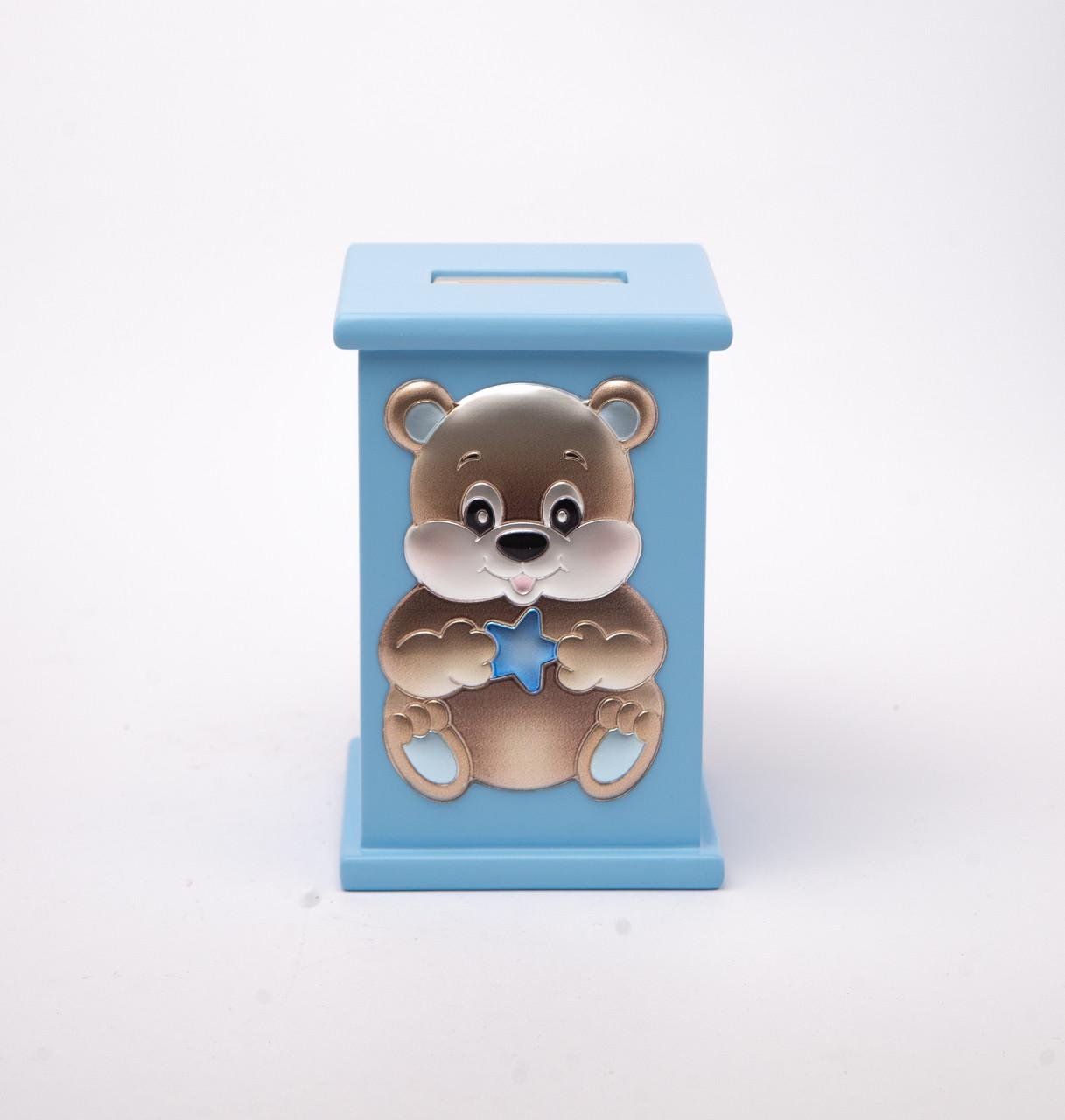 Дитяча скарбничка з срібною вставкою і музикою 13,5х9 см (MA/MB139-C)