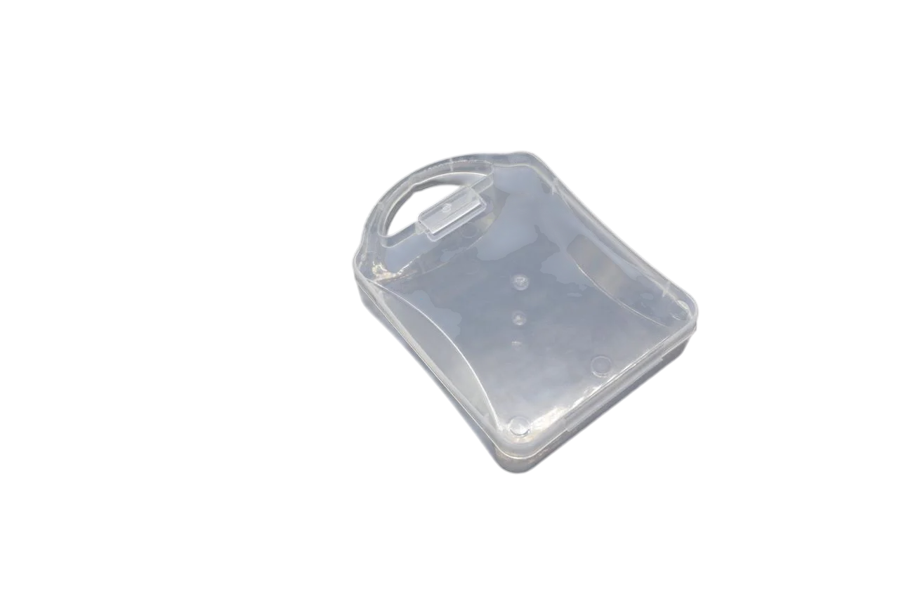 Органайзер пластиковый с откидной крышкой 9,8х10,7х3 см Прозрачный (BOX-30)