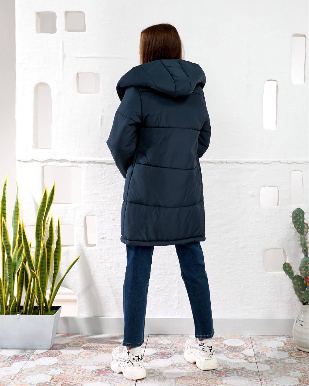 Куртка женская зимняя/демисезонная Зефирка до -15°С 2XL-3XL Синий (OV-596SIN-2XL-3XL) - фото 5