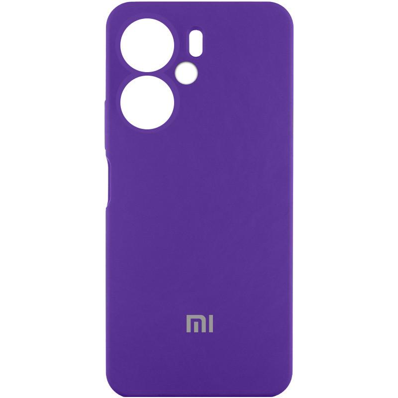 Противоударный чехол Silicone Cover Lakshmi Full Camera (AAA) with Logo для Xiaomi Redmi 13C 4G/5G / Poco C65/M6 5G Фиолетовый / Amethyst