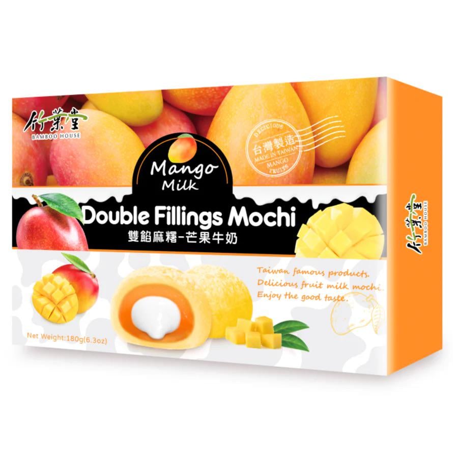Десерт Моти Bamboo House Double Filling Mochi - Mango & Milk 180 г