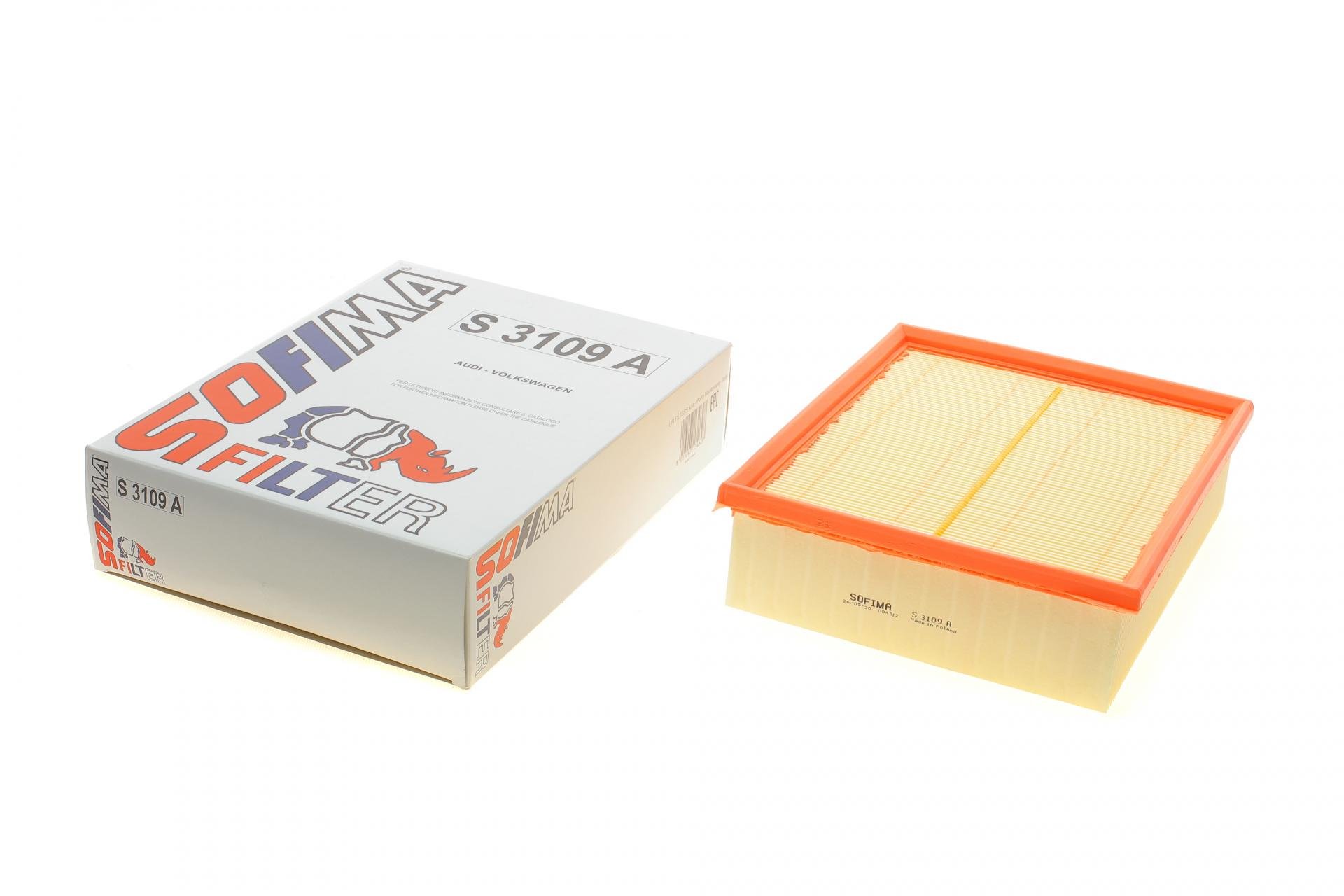 Фільтр повітряний SOFIMA для VW Passat B5/Audi A6 2,5 TDI 97-05/A4 2,5 TDI 97-01- (S 3109 A)