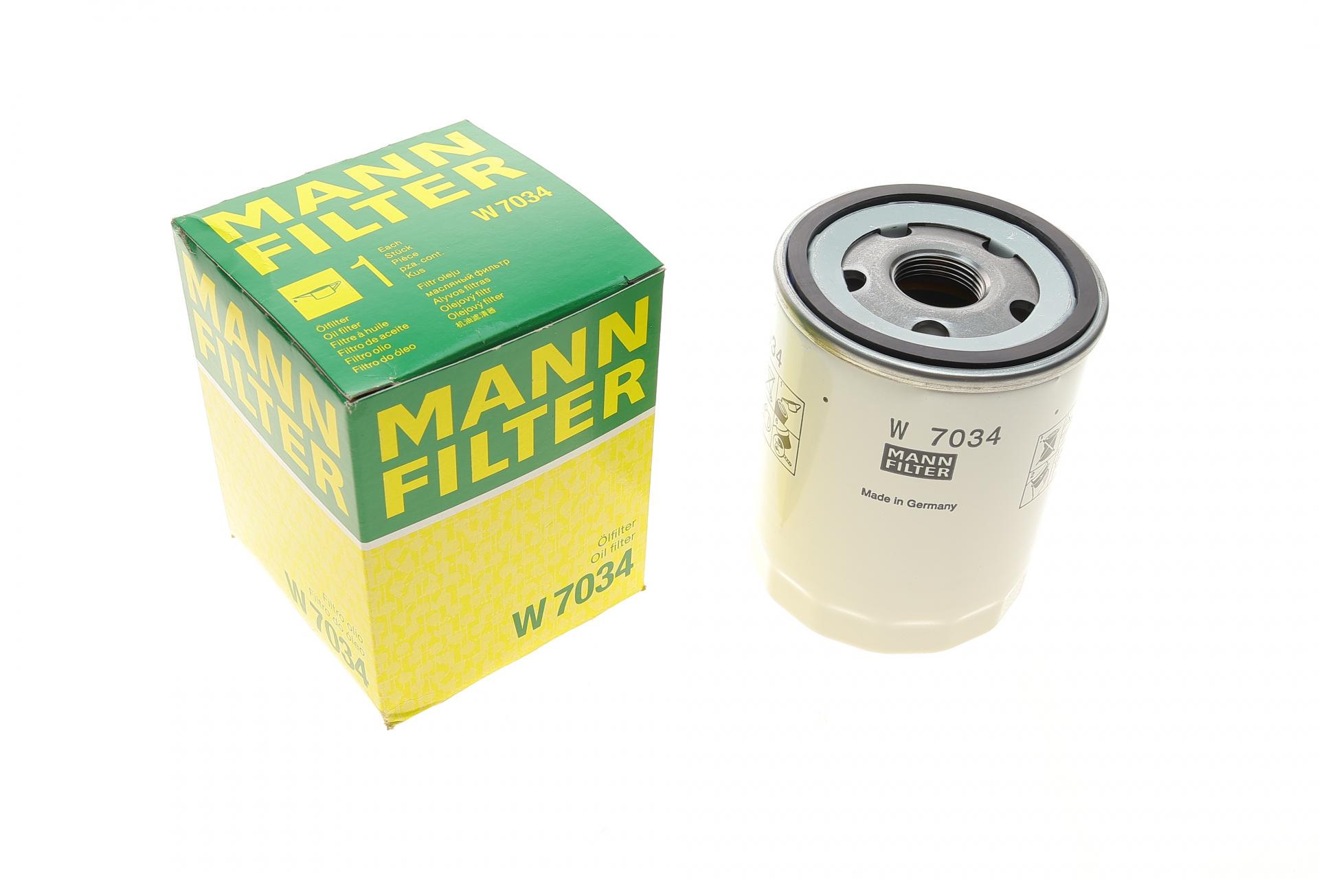 Фильтр масляный Mann-Filter для Ford Transit 2,0TDCI 15- (W 7034) Фильтр масляный Mann-Filter для Ford Transit 2,0TDCI 15- (W 7034)