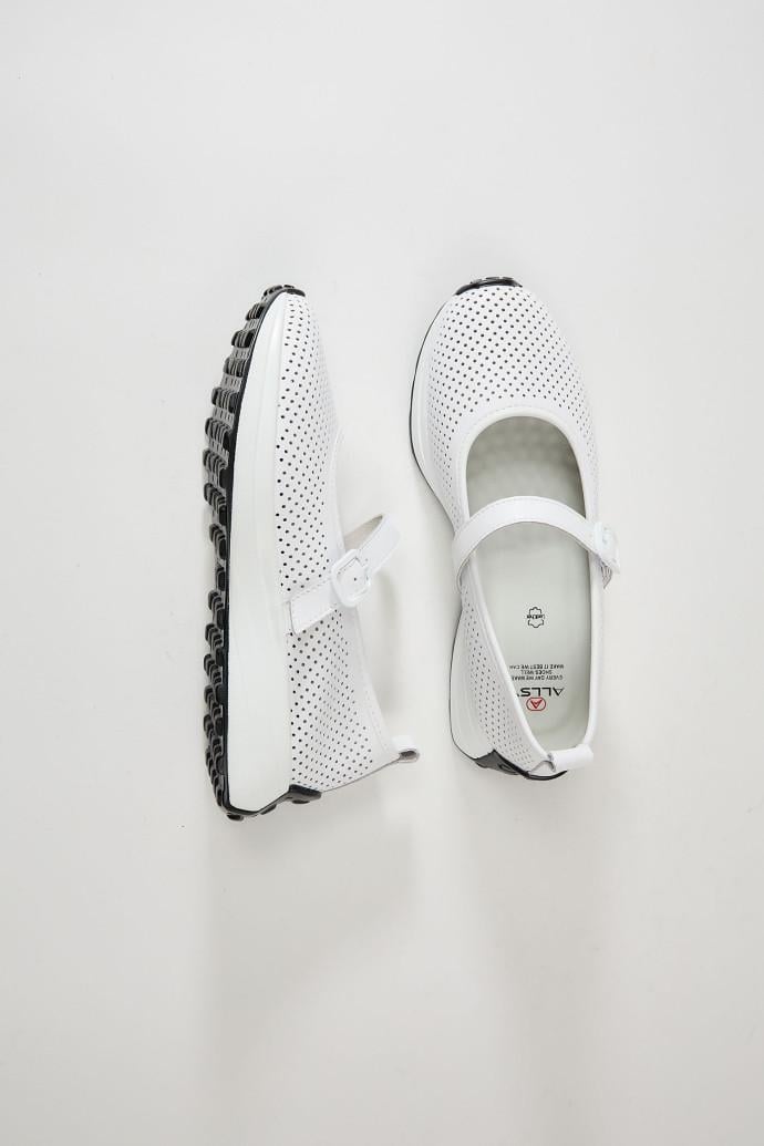 Мокасини жіночі ALLSY шкіряні р. 36 Білий (195200) - фото 4