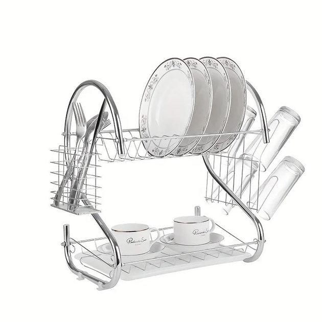 Сушарка для посуду 2-х ярусна 41х27х38 см (28584584)