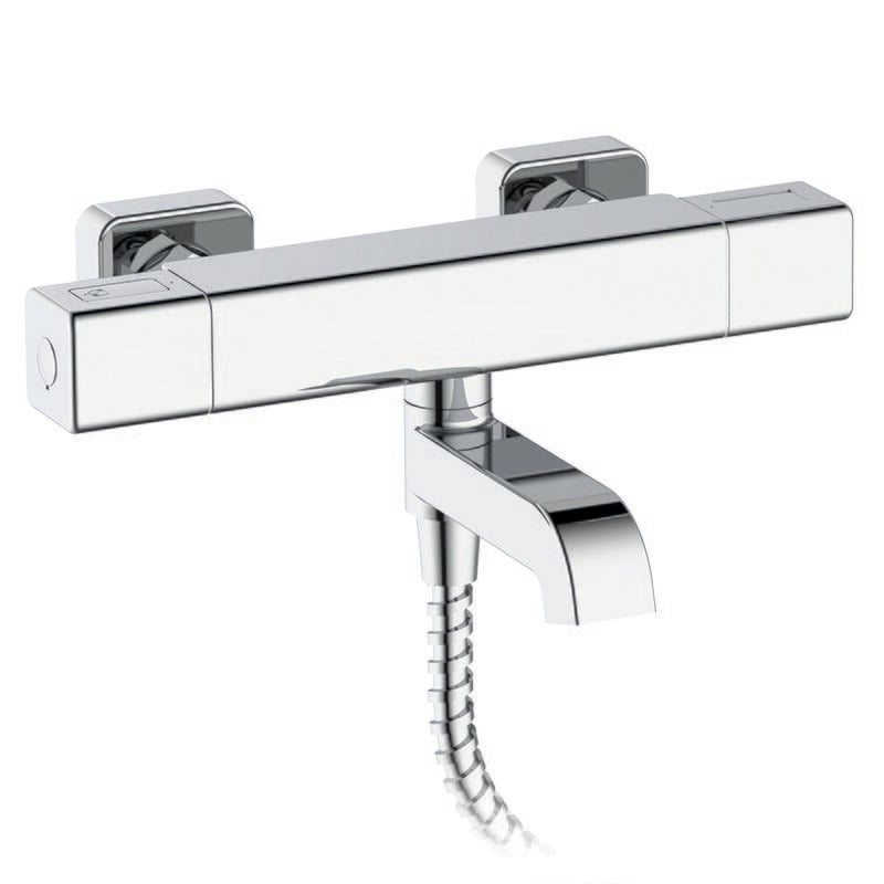 Смеситель для ванны KOER KB-47011-01 с термостатом с душем Хромовый KR4720 (KR4720)