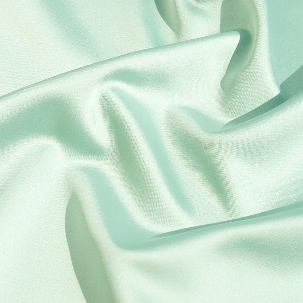 Ткань костюмная атласная Scarlett Серо-голубой (10022)