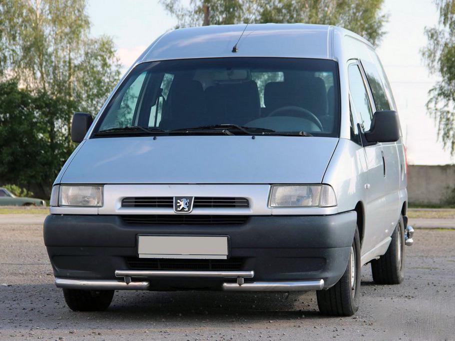 Передняя защита ST009 60 мм CAN для Citroen Jumpy 1996-2007 гг. нержавеющая сталь Хром