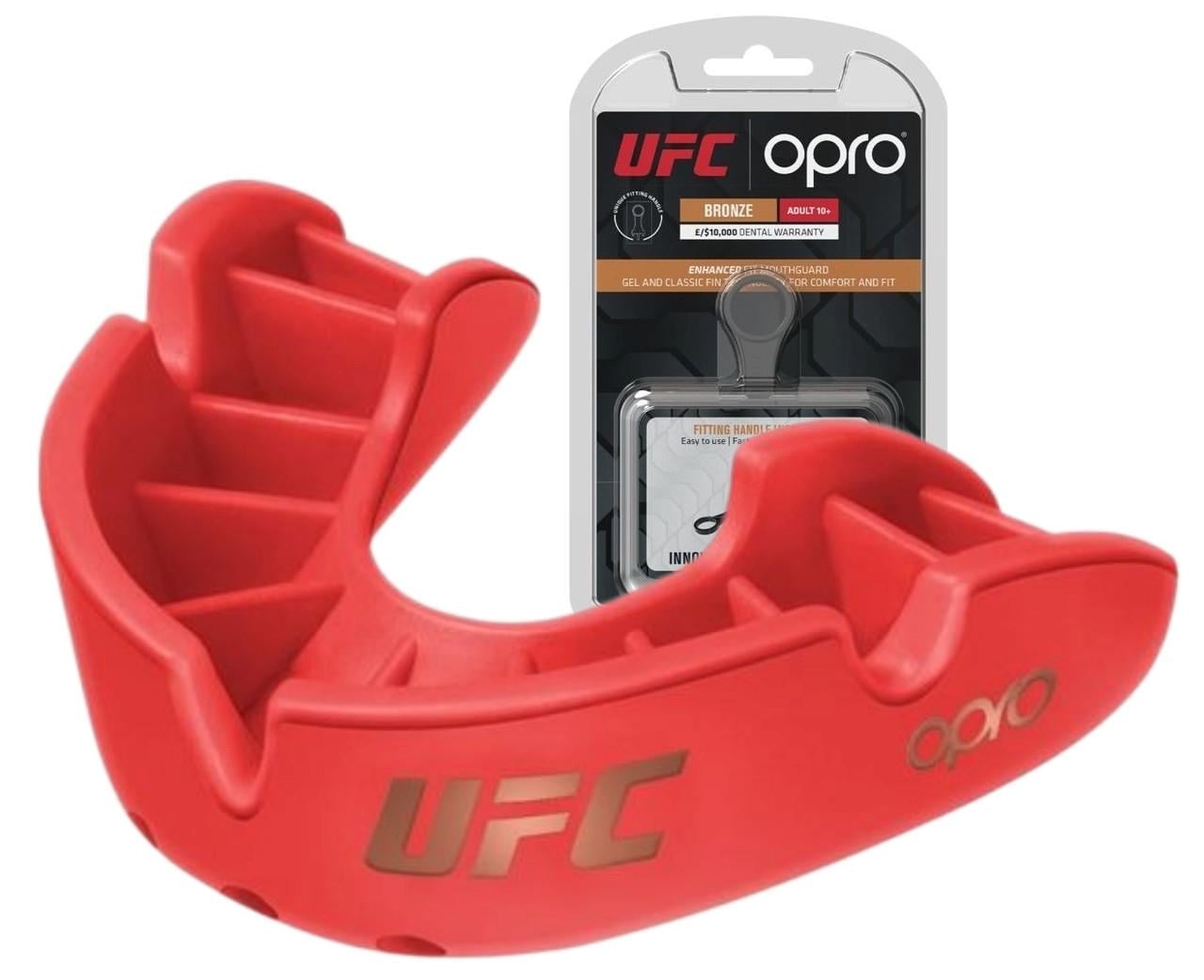 Капа Opro Bronze UFC для взрослых 11+ Red