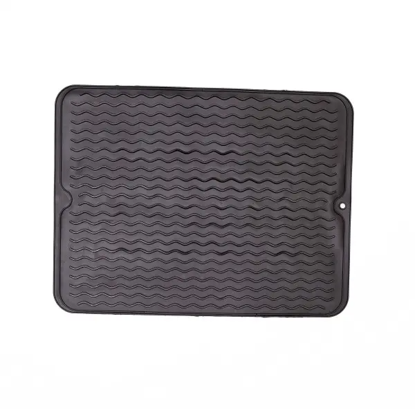 Коврик силиконовый для сушки посуды 40х30 см Черный (HP-42-9B)