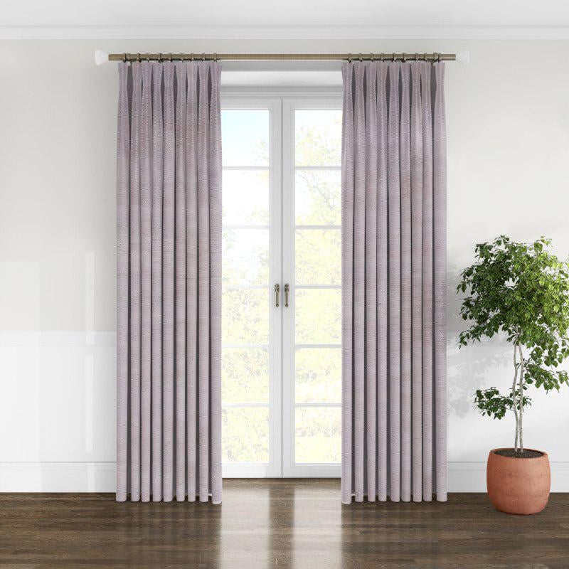 Штора микровелюр на тесьме 6 см 200х270 см Cветло-серый