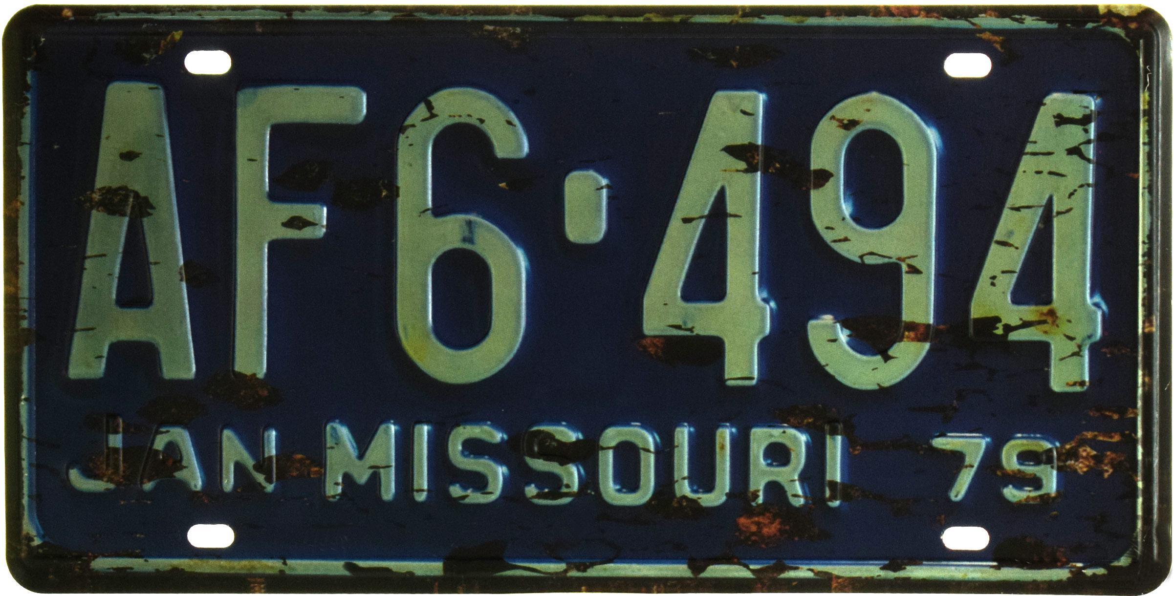 Табличка металева Міссурі/Missouri AF6 494 15x30 см
