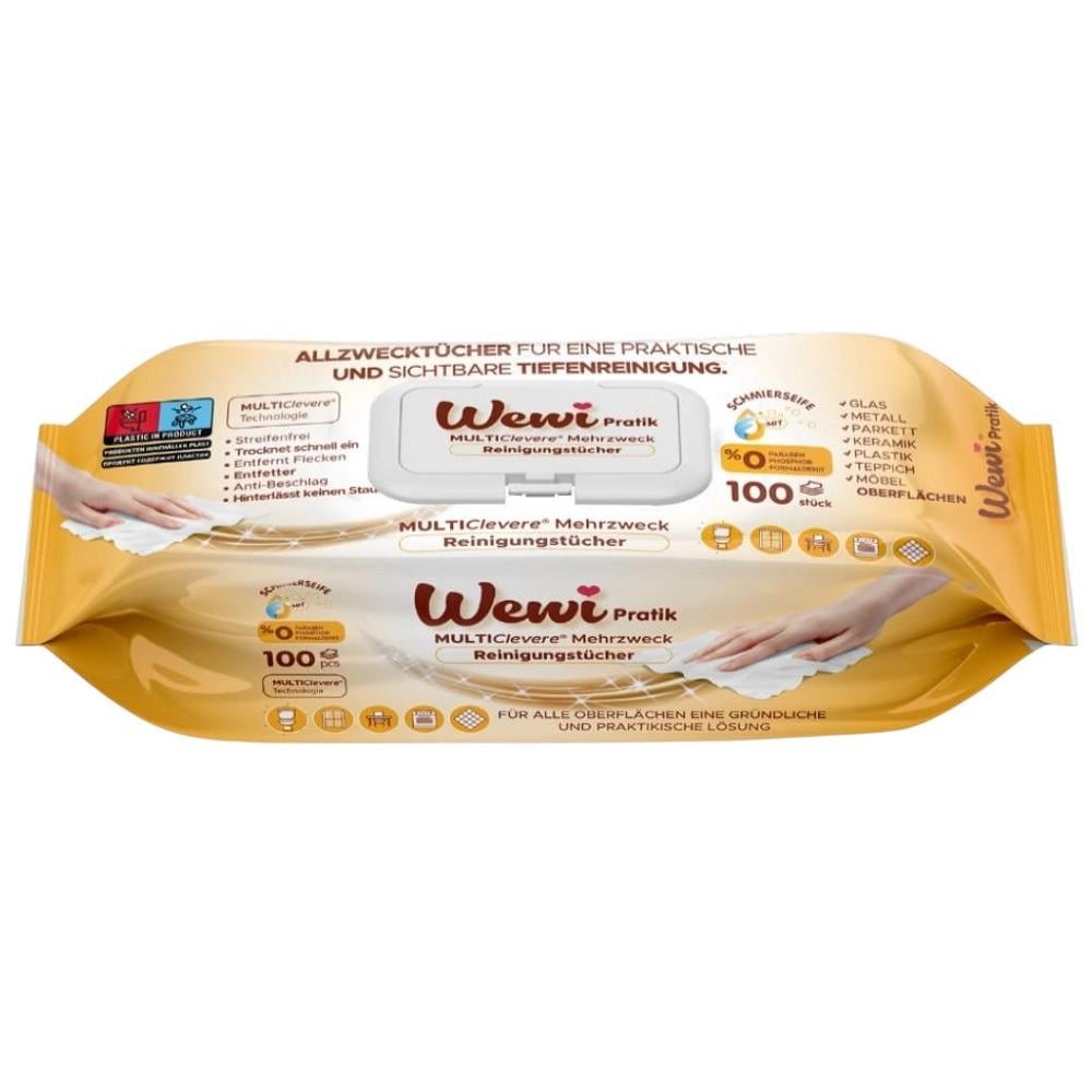 Салфетки влажные для уборки парфюмированные WEWI 100 шт. (EG-1000106)
