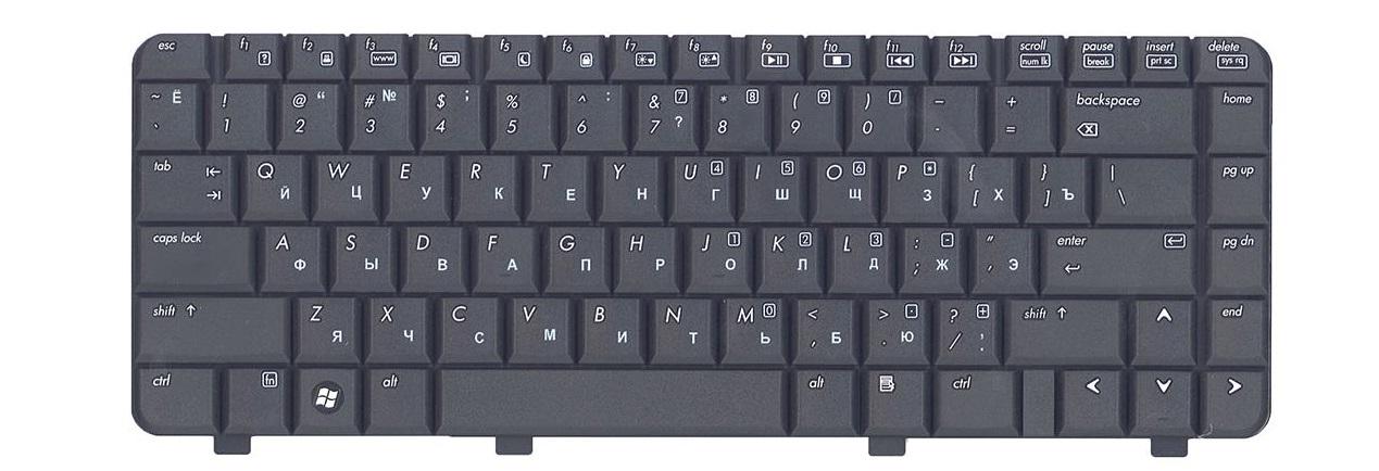 Клавиатура для ноутбука HP Compaq 6720S матовая (456624-251)