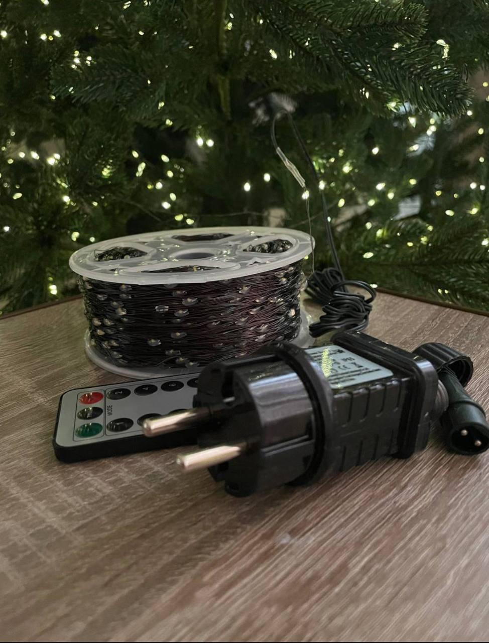 Гирлянда Роса 200 м IP65 2000 LED Белый теплый/Зеленый провод (8765) - фото 4 Гирлянда Роса 200 м IP65 2000 LED Белый теплый/Зеленый провод (8765) - фото 4