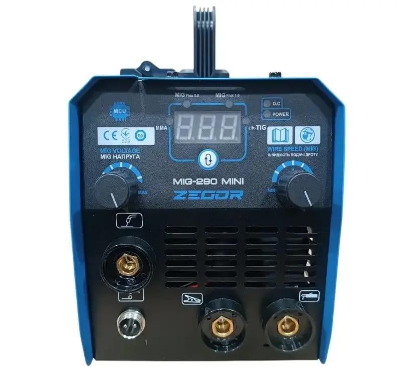 Инверторный сварочный аппарат Zegor MIG-290 mini/IGBT/4 Квт/3в1 MIG TIG MMA - фото 3 Инверторный сварочный аппарат Zegor MIG-290 mini/IGBT/4 Квт/3в1 MIG TIG MMA - фото 3