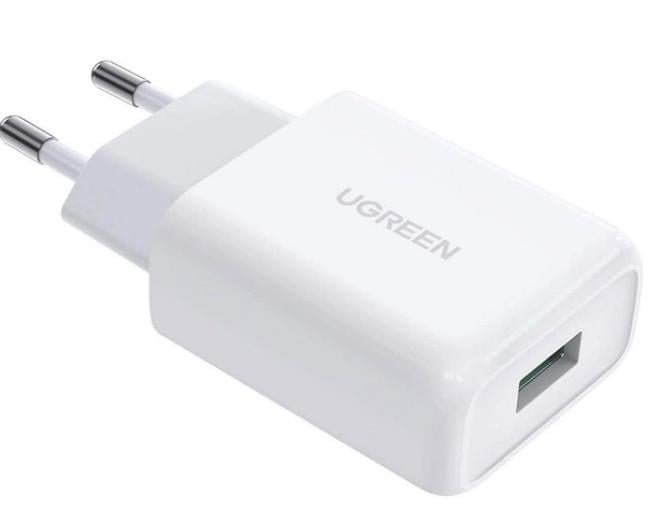 Зарядное устройство сетевое UGREEN CD122 18W USB QC 3.0 Charger Белый (1863456663) Зарядное устройство сетевое UGREEN CD122 18W USB QC 3.0 Charger Белый (1863456663)