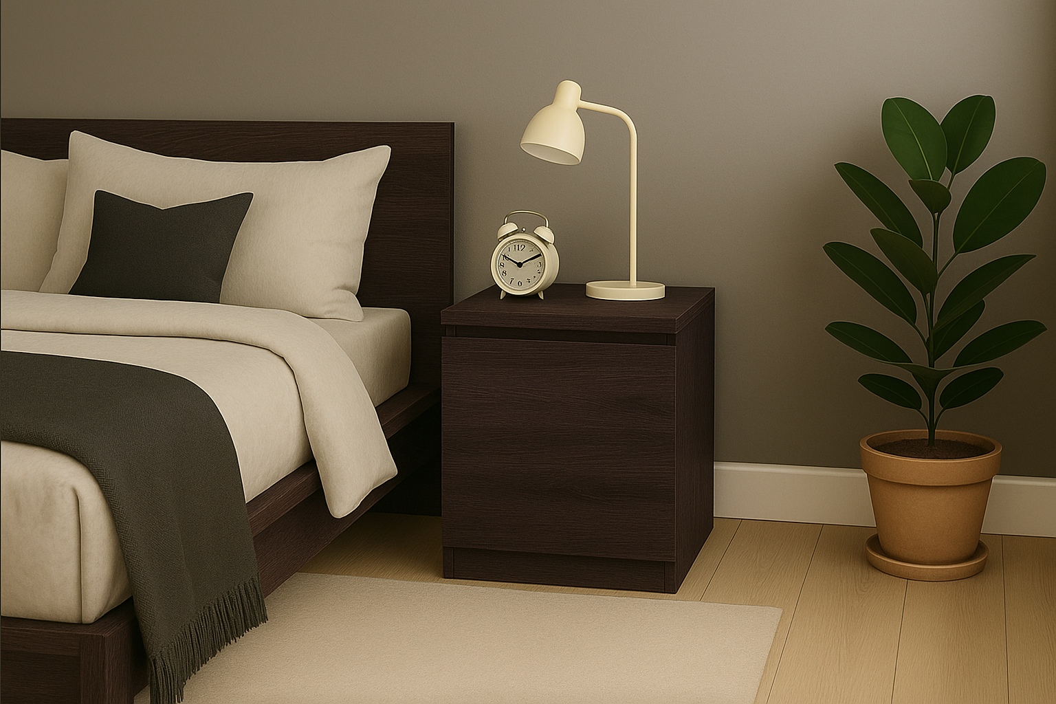 Тумба прикроватная MEBEX 50х40х54,5 см Венге Магия (VS2D500VM) Тумба прикроватная MEBEX 50х40х54,5 см Венге Магия (VS2D500VM)