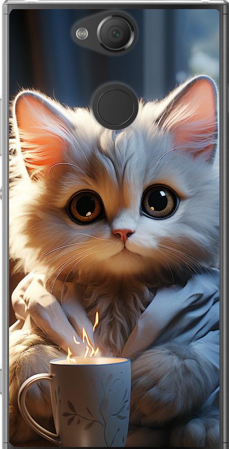 Чехол на Sony Xperia XA2 H4113 White cat (5646u-1357-42517)