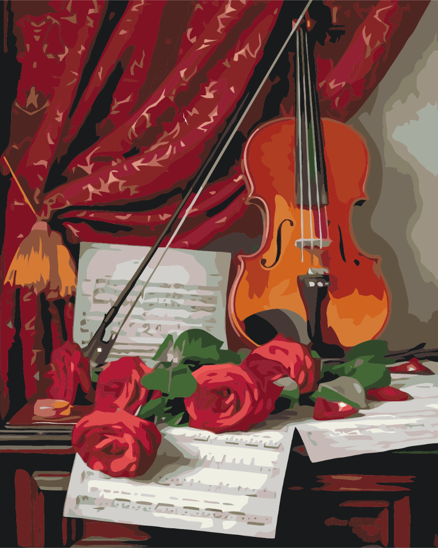 Картина по номерам Brushme Музыка цветов 40x50 см (BS51565)