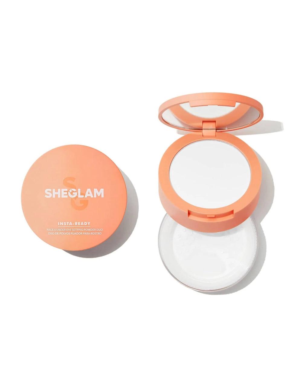 Пудра для обличчя подвійна 2в1 Sheglam Insta ready Face & Under Eye Setting Powder Duo Translucent 7/7 г (18232734) - фото 1