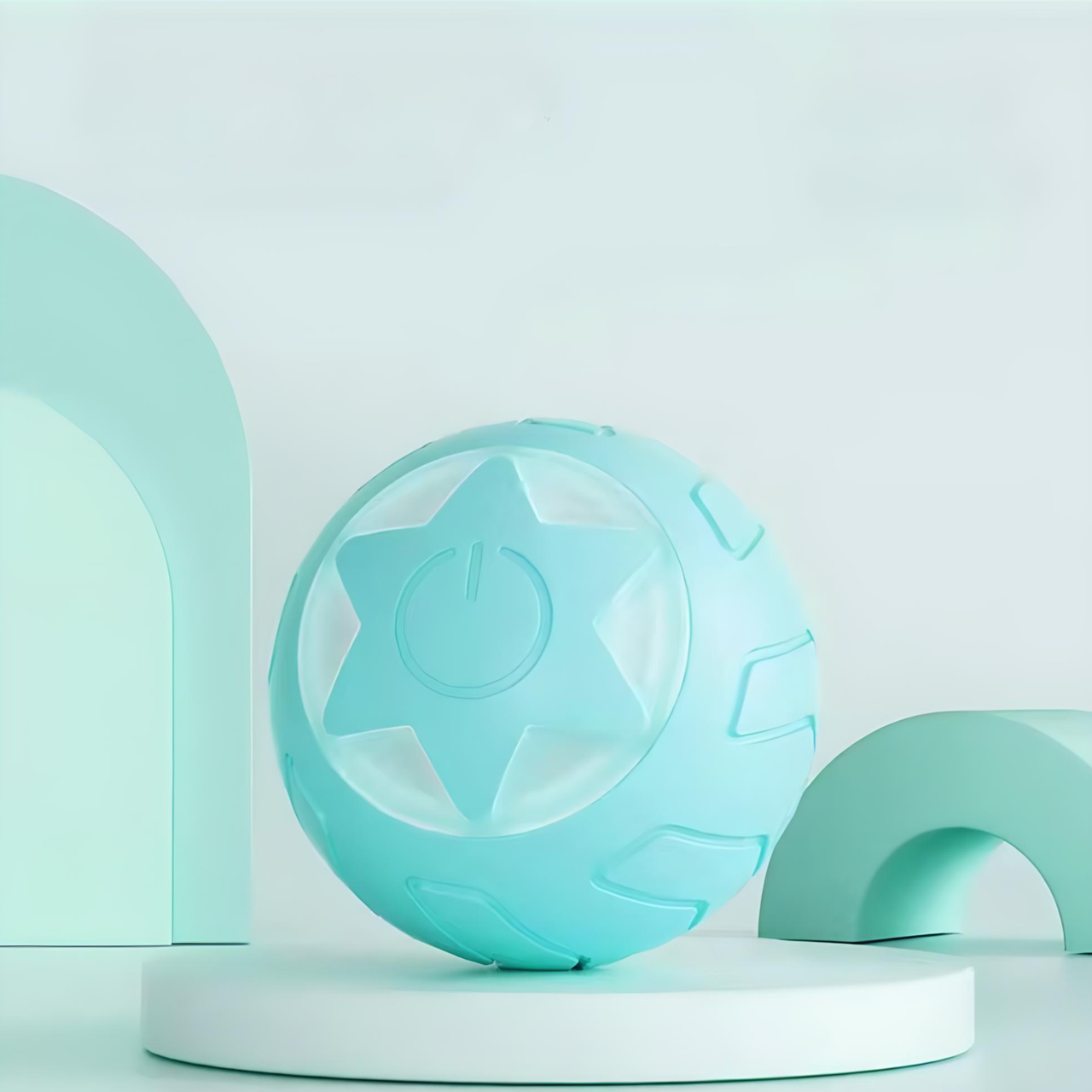 М'ячик кулька для котів USB smart зі світловою індикацією Blue (1920005438) М'ячик кулька для котів USB smart зі світловою індикацією Blue (1920005438)