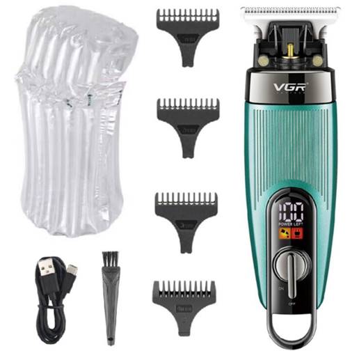 Машинка для стрижки волосся VGR Вт Li-ion Зелений (975 5) - фото 3 Машинка для стрижки волосся VGR Вт Li-ion Зелений (975 5) - фото 3