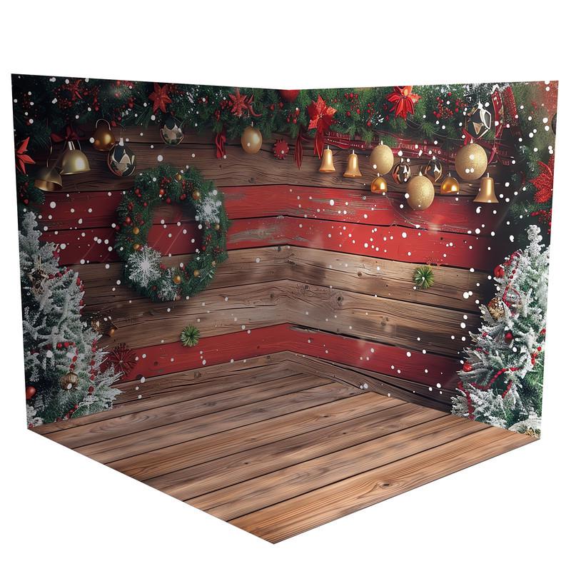 Фотофон новогодний угловой виниловый Frontlit 140x140 см 450 г/м2 №58545