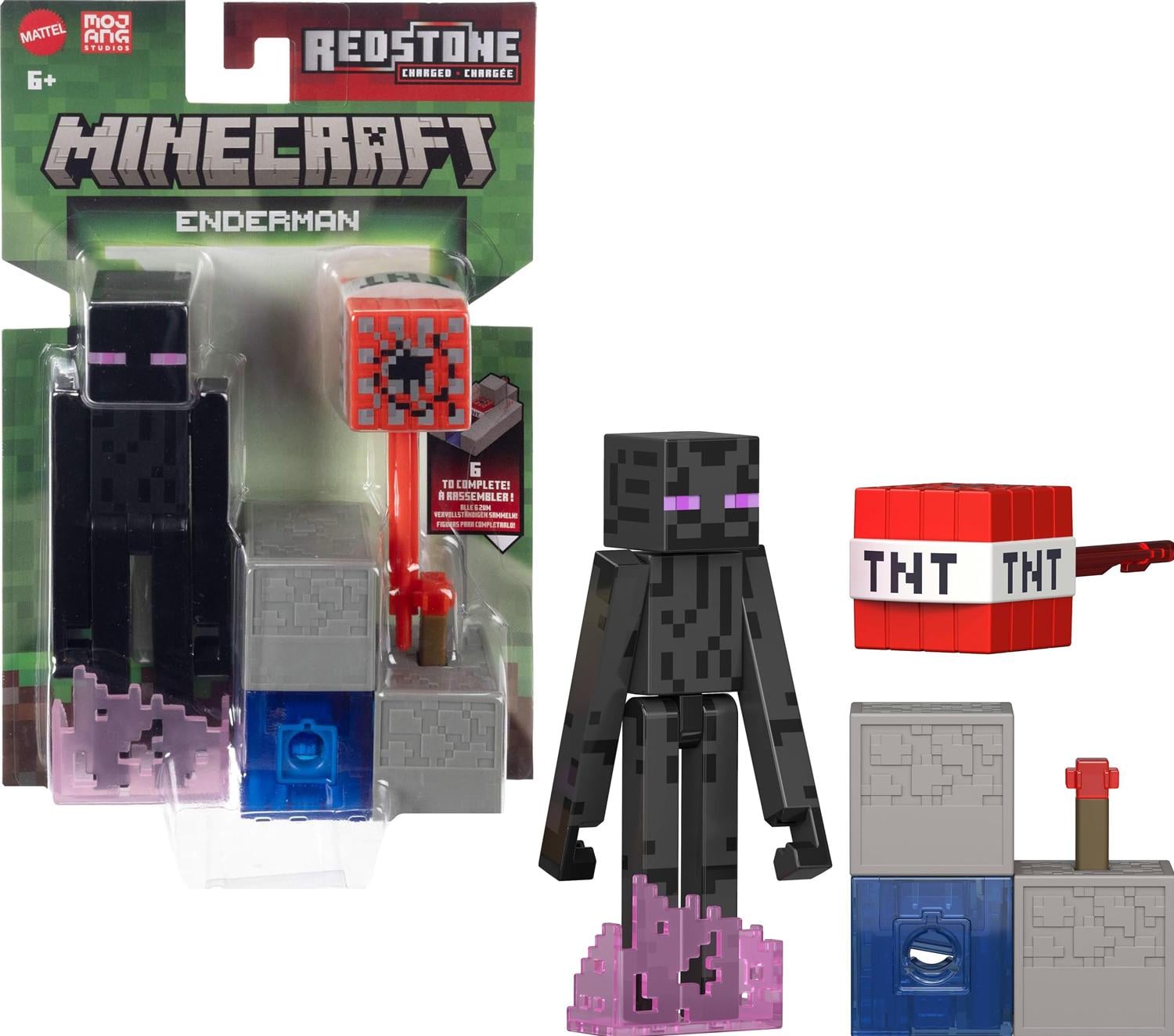Фигурка Mattel Minecraft Эндермен с аксессуарами (JJR88)