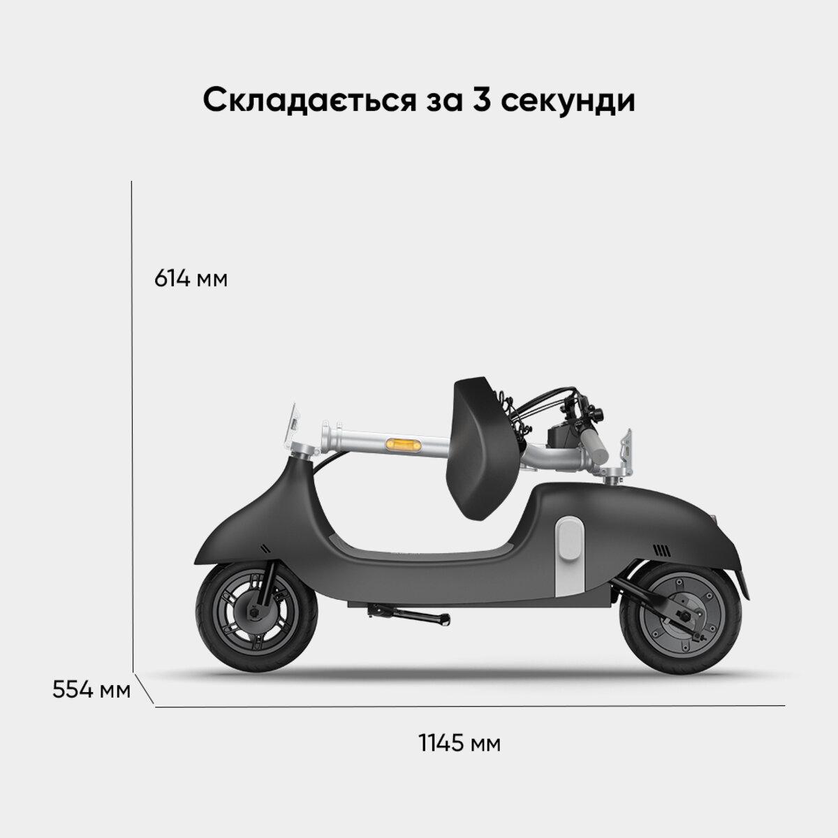 Електросамокат із сидінням OKAI Ceetle PRO EA10C Black (25172933) - фото 6