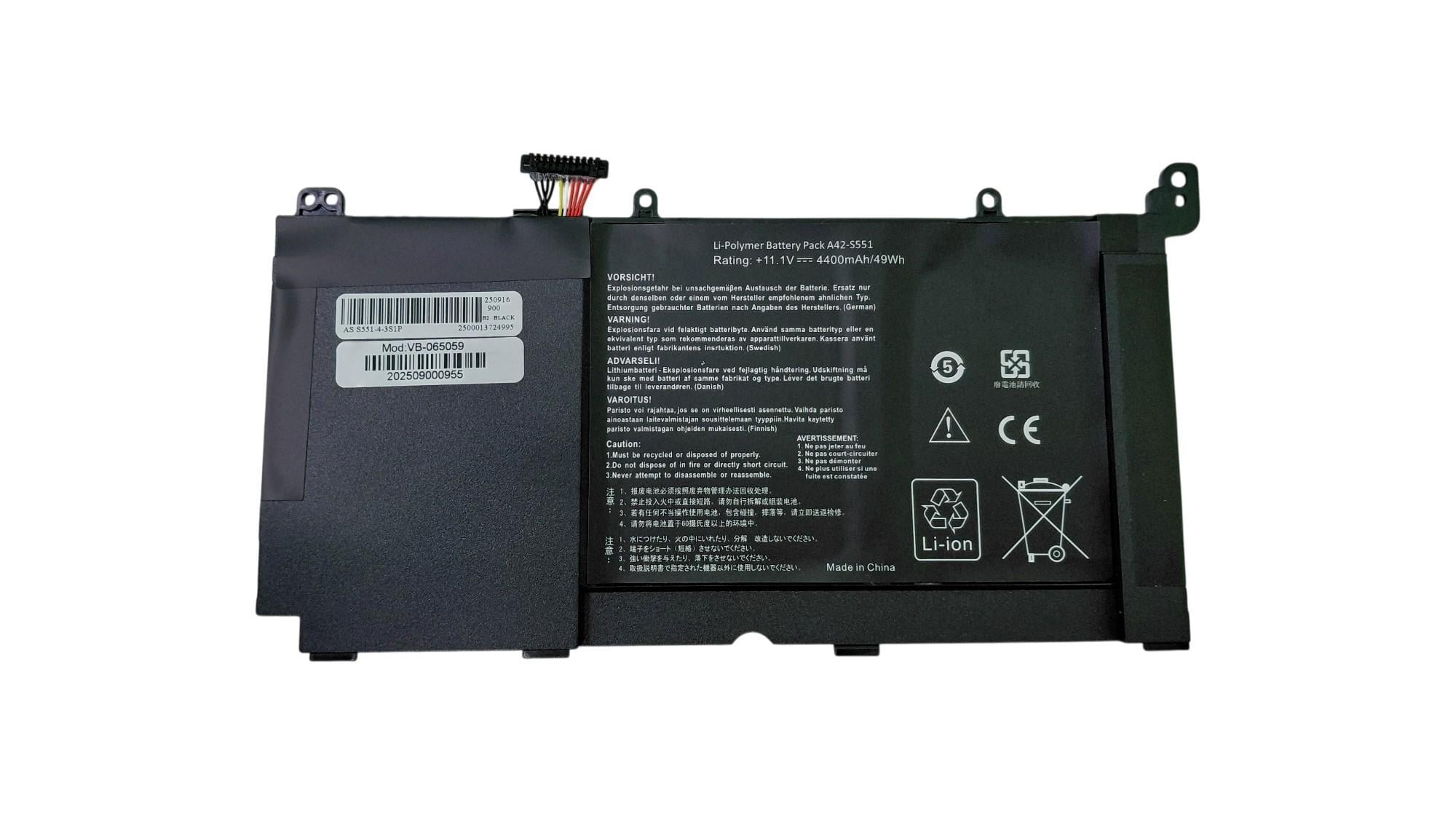 Акумулятор для ноутбука Asus C31-S551 S551 11,1V 4400 mAh