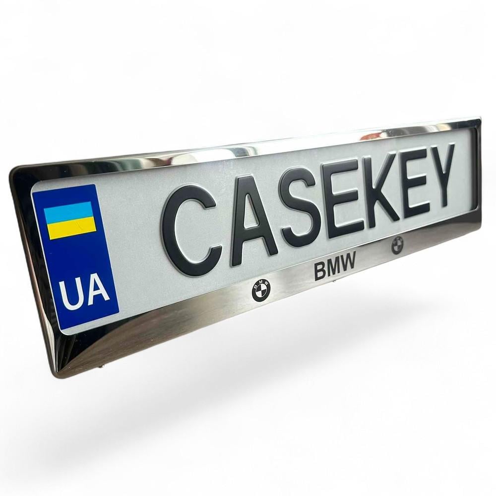 Авторамка метелічна з гравіюванням BMW (bwramkaza1)