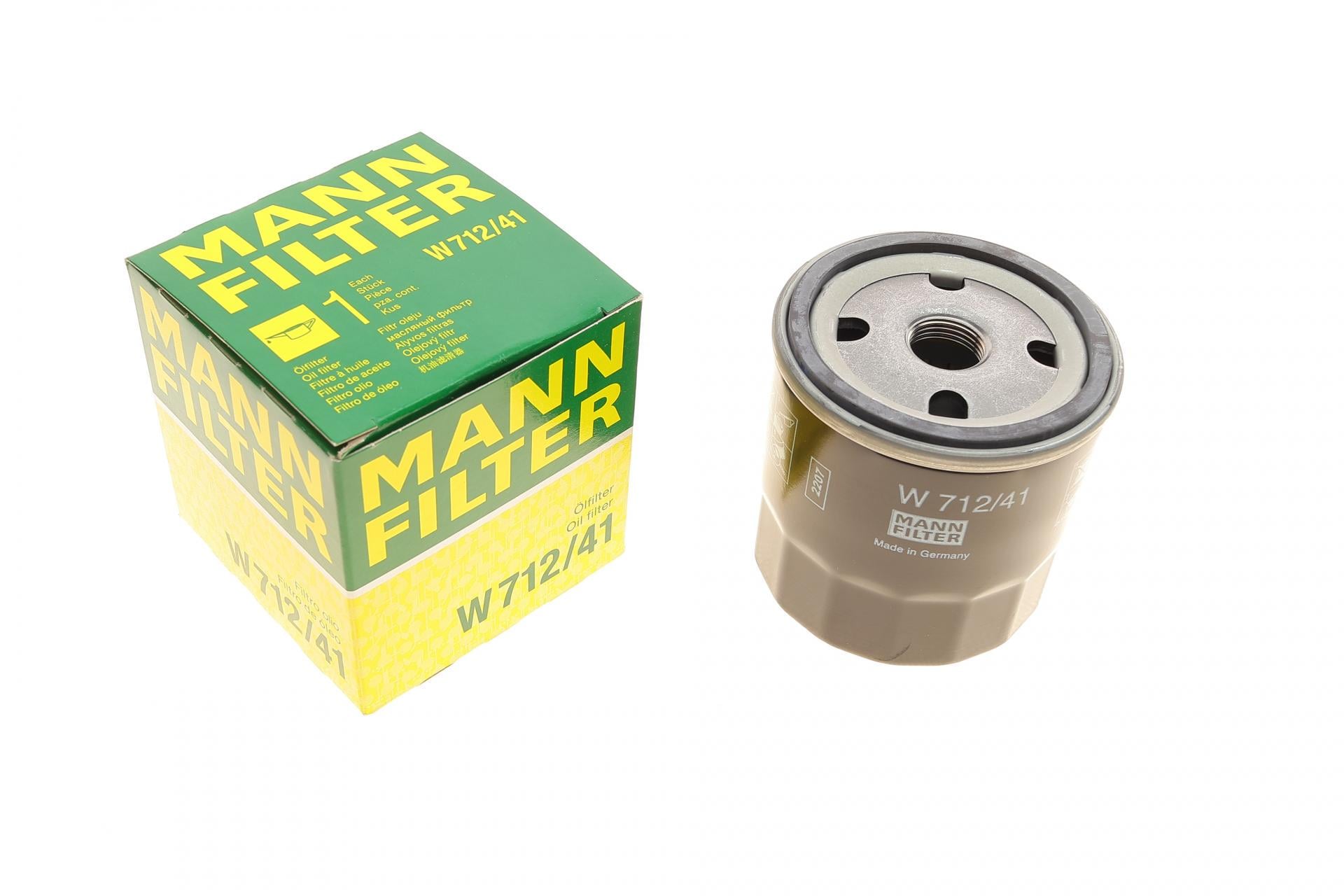 Фильтр масляный Mann-Filter для Opel Astra G 1,7TD 94-05 (W 712/41)