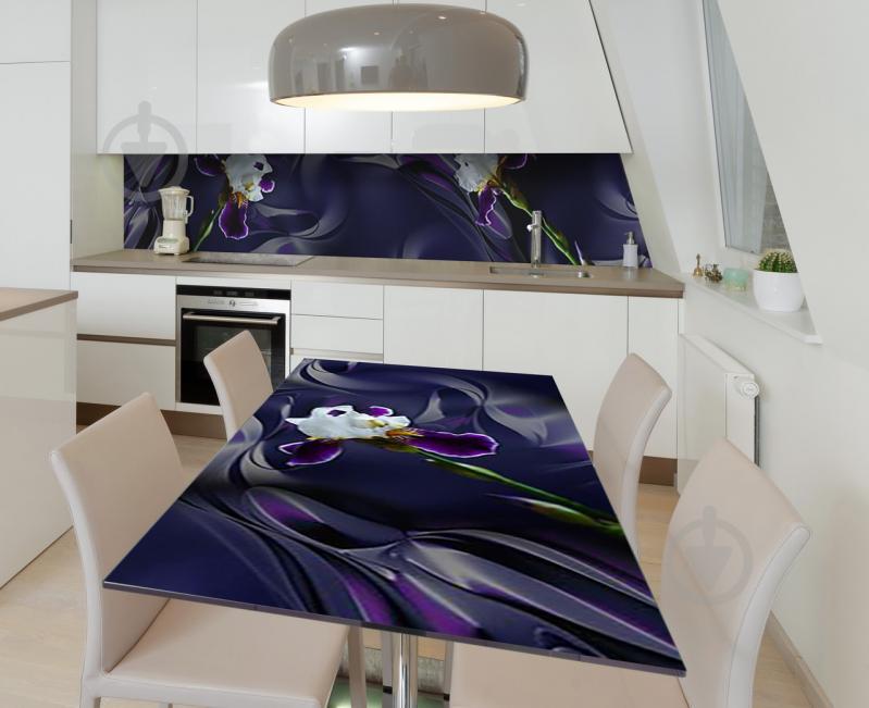 Наклейка 3Д вінілова на стіл Zatarga «Наполегливий ірис» 600х1200 мм для будинків, квартир, столів, кав'ярень. Наклейка 3Д вінілова на стіл Zatarga «Наполегливий ірис» 600х1200 мм для будинків, квартир, столів, кав'ярень.