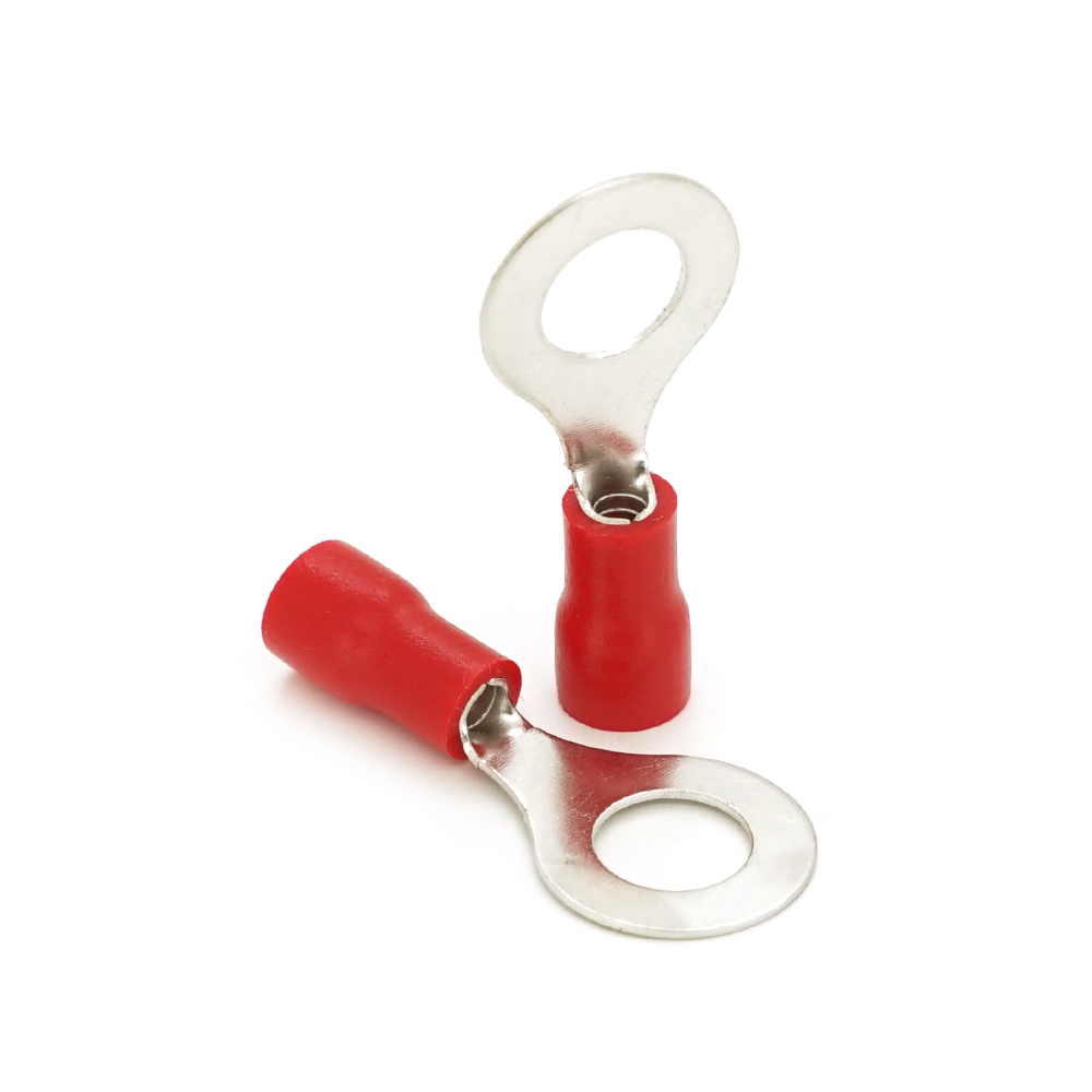 Клема VOLTRONIC тип О RV1,25-6 латунна ізольована 0,5-1,5 мм 19А 100 шт. (10972)