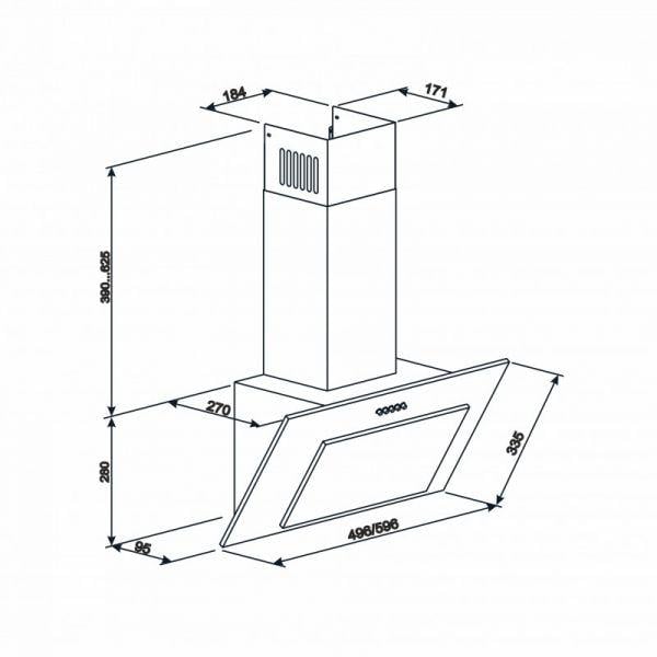 Витяжка Eleyus VERTICAL 1000 50 BG (1169049) - фото 12 Витяжка Eleyus VERTICAL 1000 50 BG (1169049) - фото 12