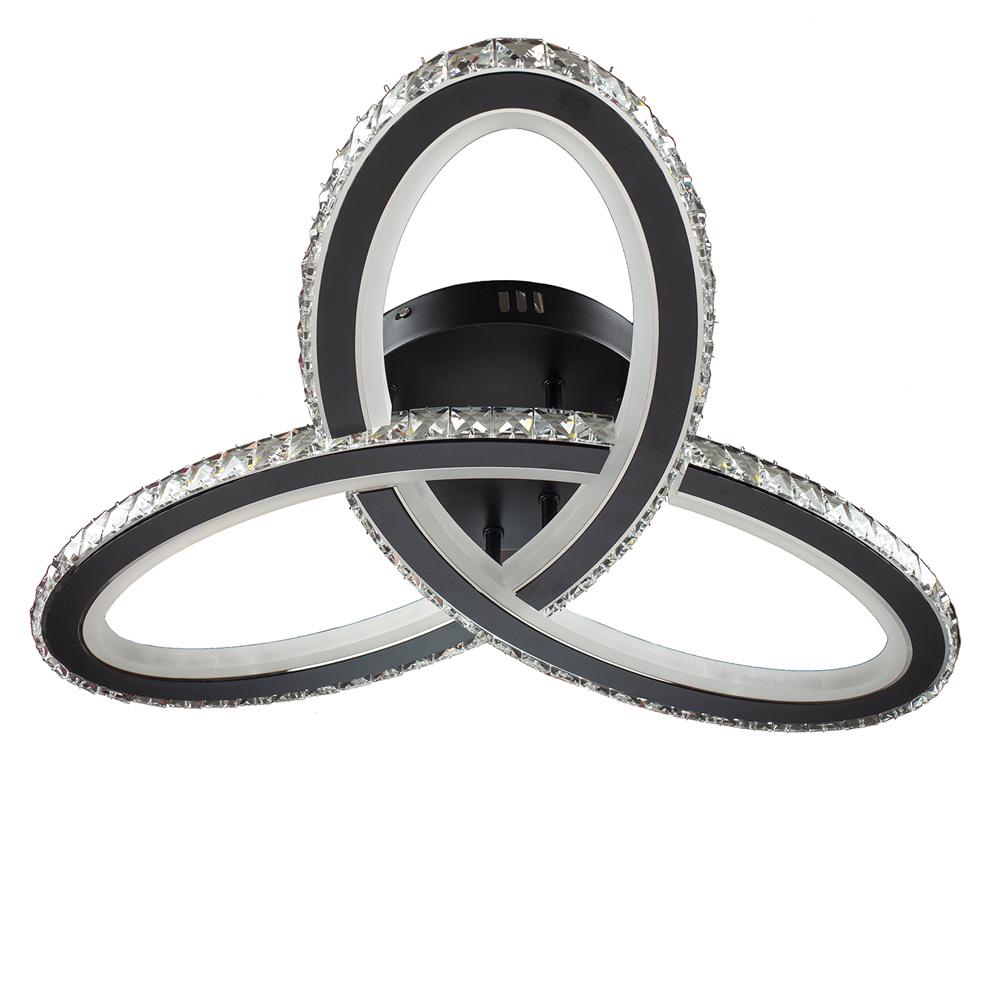 Люстра стельова LED Light House SY-18379/3 650х100 мм 120W Чорний