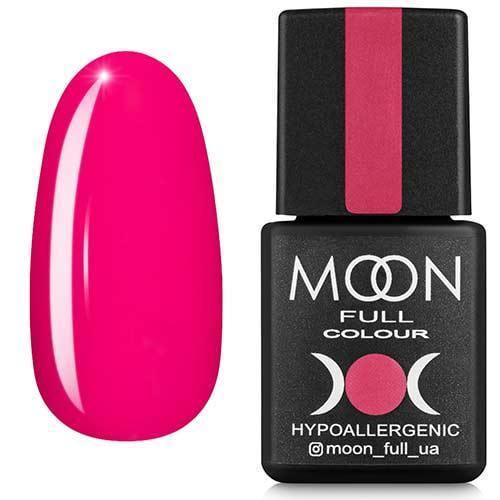 Гель-лак Moon Full color Gel polish 8 мл №123 Розовый амарантовый эмаль