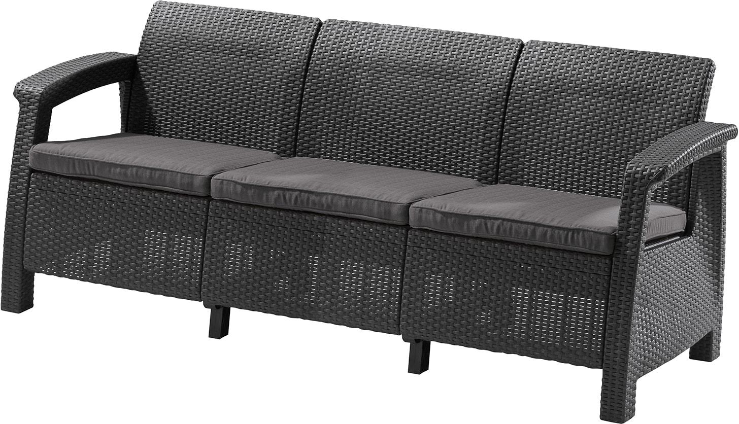 Диван Keter Corfu Love Seat Max Графіт (223211)
