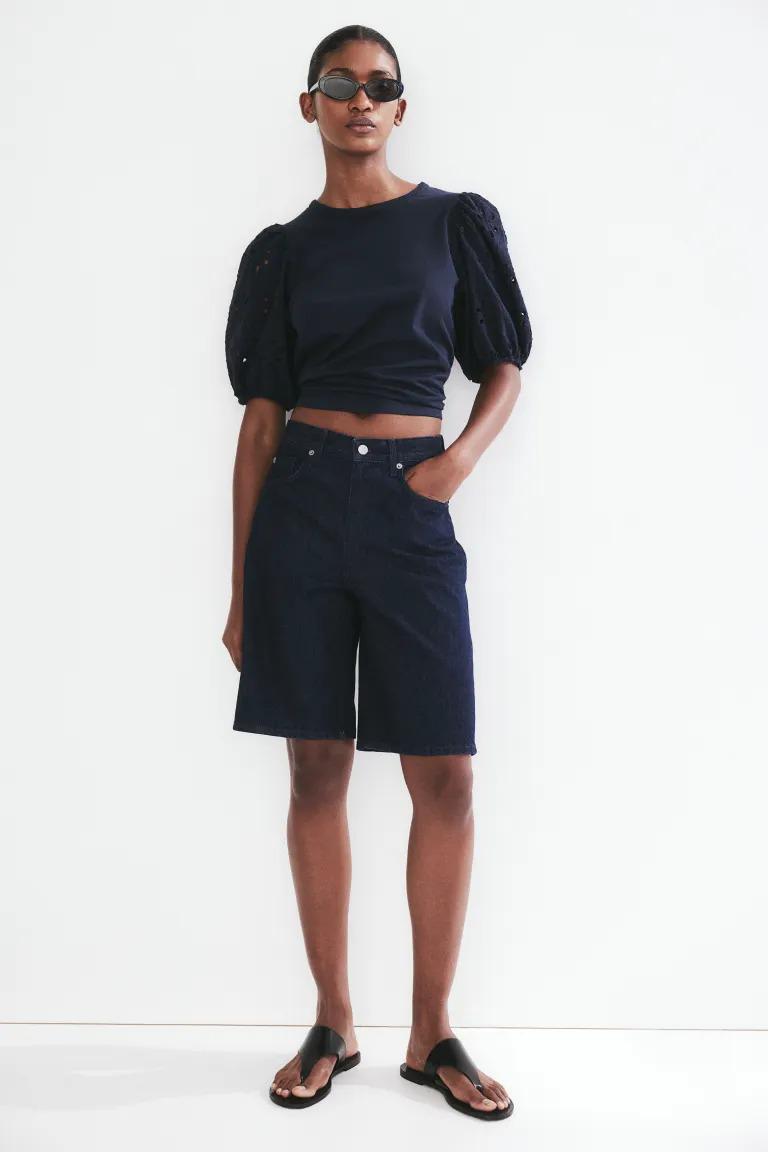 Топ H&M S Темно-синий (1223275П) - фото 3 Топ H&M S Темно-синий (1223275П) - фото 3