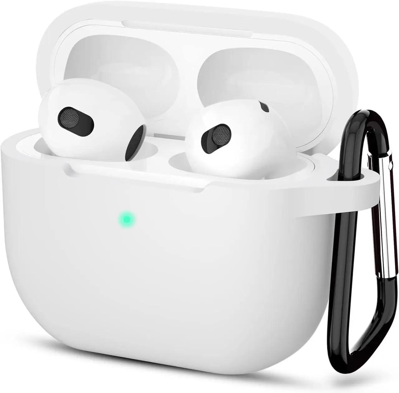 Чехол для наушников Apple AirPods 3 силиконовый Белый (VANAX55008)