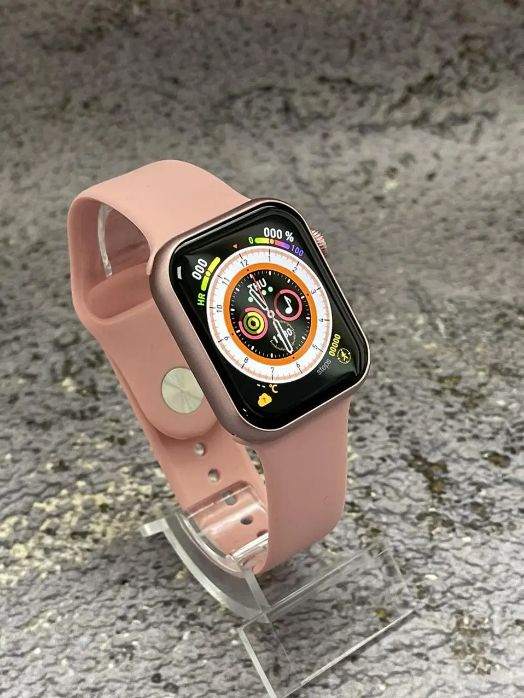 Часы умные Smart Watch GS8 Mini с магнитной зарядкой и функцией звонка 41 мм Розовый - фото 4