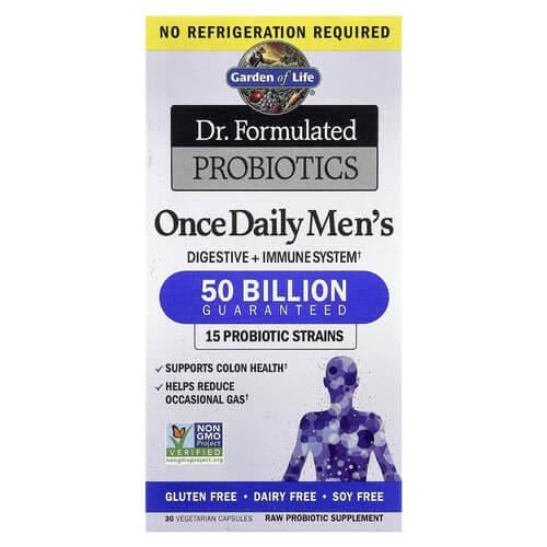 Пробиотики и пребиотики Garden of Life Once Daily Men's 50 Billion 30 Capsules (GOL-11829)