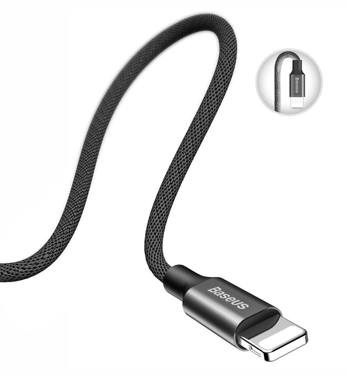 Кабель Baseus CALYW-A01 Yiven Cable USB to Lightning 2A 1,8 м Black - фото 3