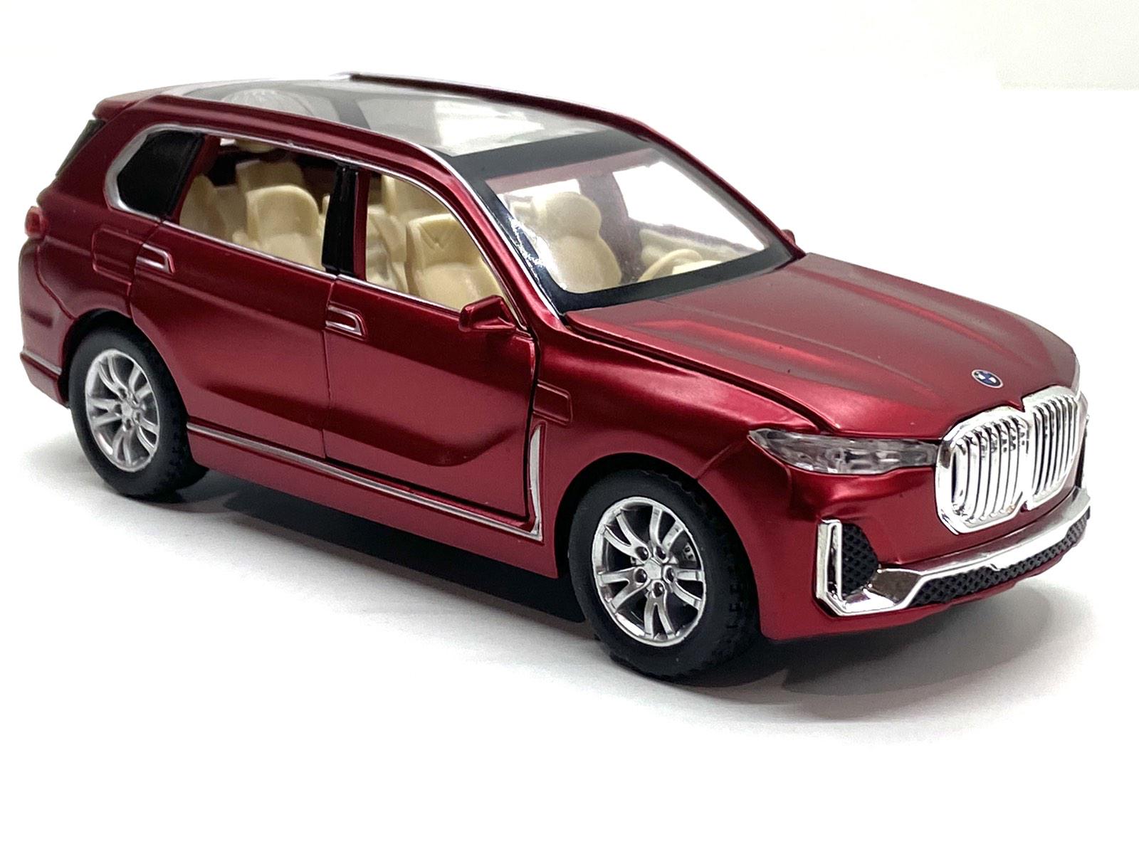 Машинка металлическая TK Union Group BMW X7 1:32 свет/звук/открываются двери Бордовый (GT-01120)