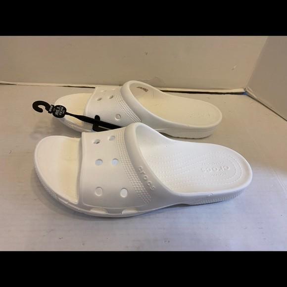 Шльопанці жіночі утеплені Crocs Coast Slide р. 37-38 Білий (9267) - фото 10