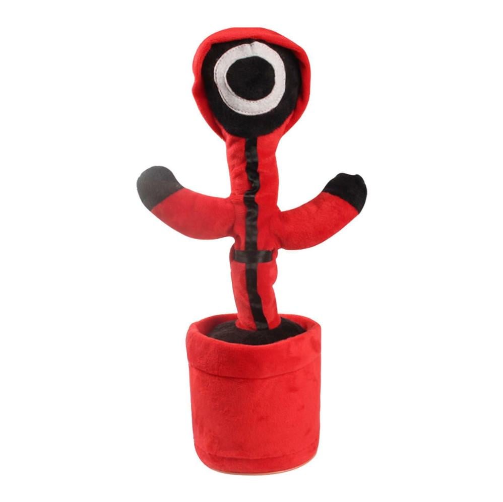 Танцующий кактус Dancing Cactus Игра в кальмара с подсветкой 120 песен