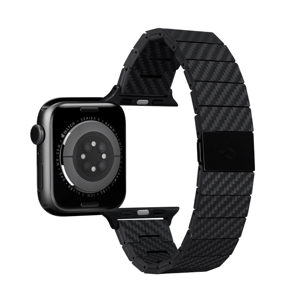 Ремінець для годинника Pitaka Modern Carbon Fiber Black/Grey для Apple Watch 45/44/42 мм (AWB1003) - фото 3 Ремінець для годинника Pitaka Modern Carbon Fiber Black/Grey для Apple Watch 45/44/42 мм (AWB1003) - фото 3