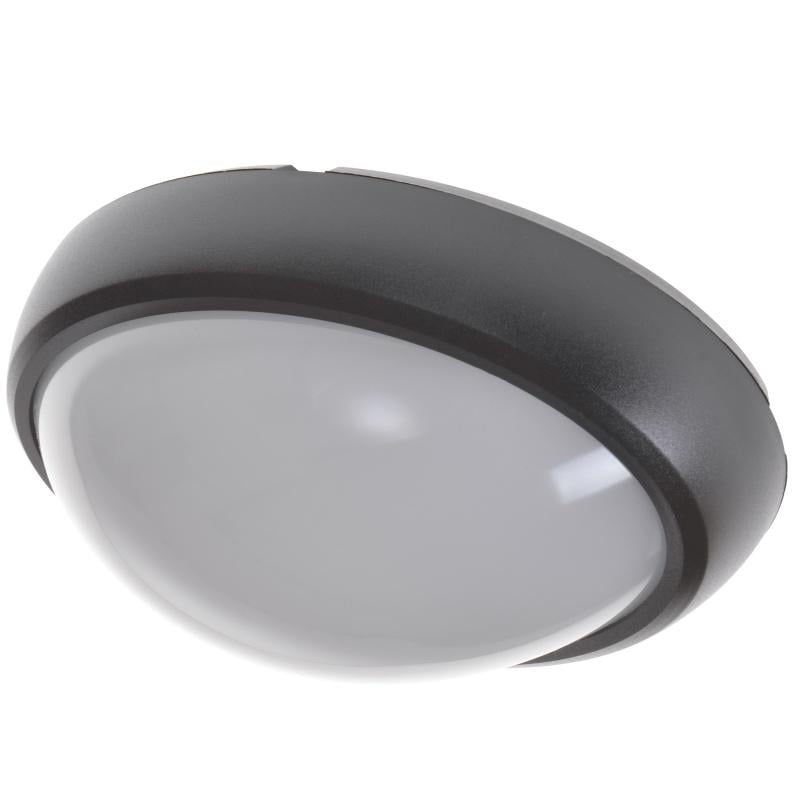 Настінно-стельовий накладний Brille енергозберігаючийAL-38/12 W IP54 NW BK led - фото 2