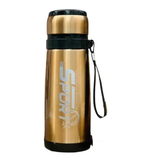 Термос с петлей Sport Stenson MT-3445-1.0 1000 мл Gold (570427)